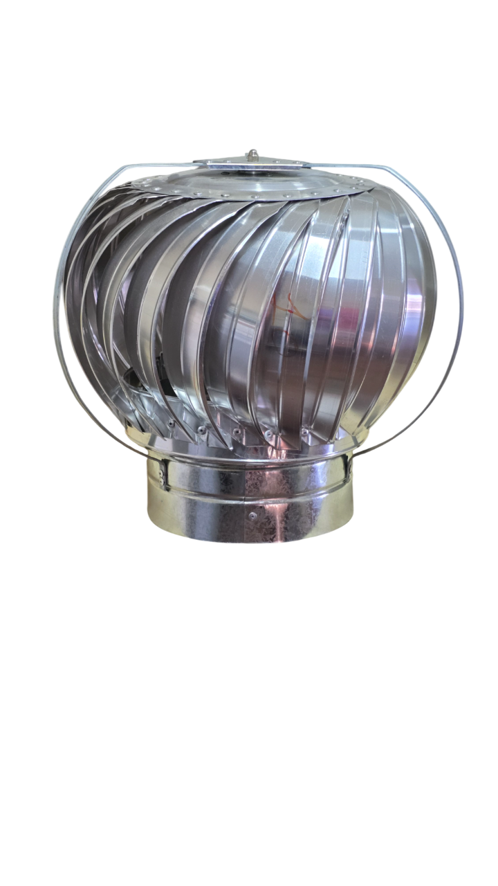 Extractor Eólico de Aluminio (5" a 24") | Ventilación Sin Electricidad