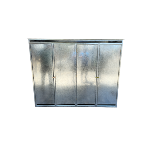 Gabinete de Gas Cuádruple (para 4 Cilindros de 45 kg) | Acero Galvanizado - 0.5 mm (Estándar)