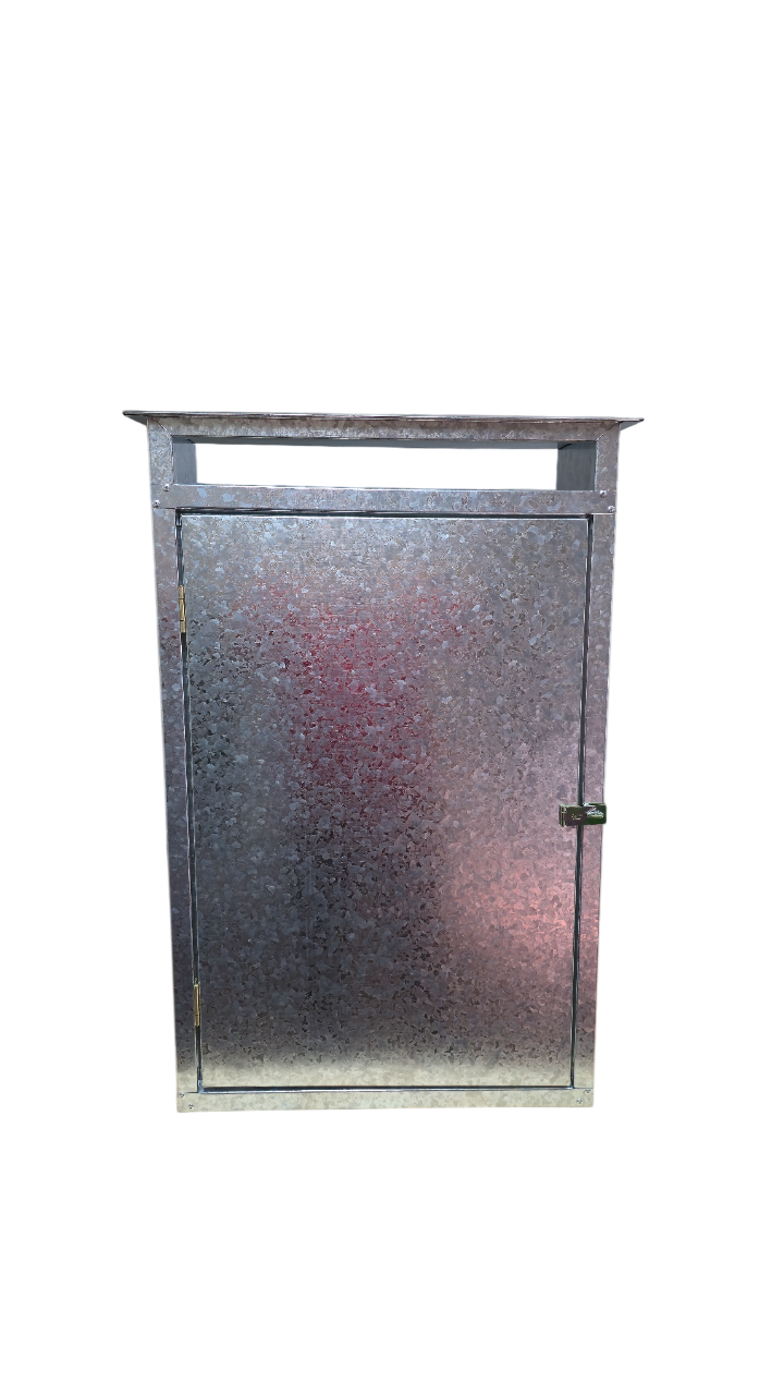 Gabinete para Calefont (Múltiples Tamaños) | Galvanizado o Negro Pre-Pintado - 5 a 7 Litros Alto: 60 cm / Galvanizado (Plateado)