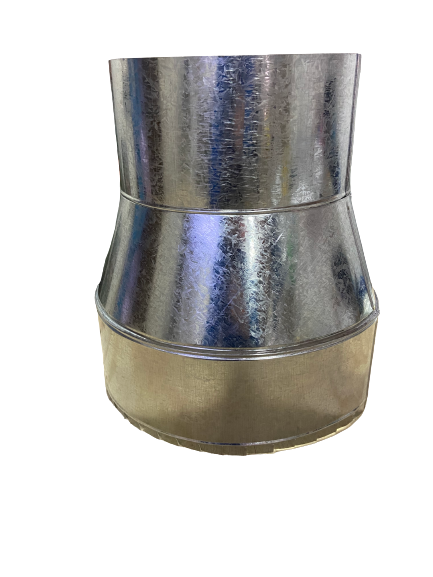 Reducción o Ampliación Galvanizada para Ductos (Varias Medidas) | Acero 0.5 mm