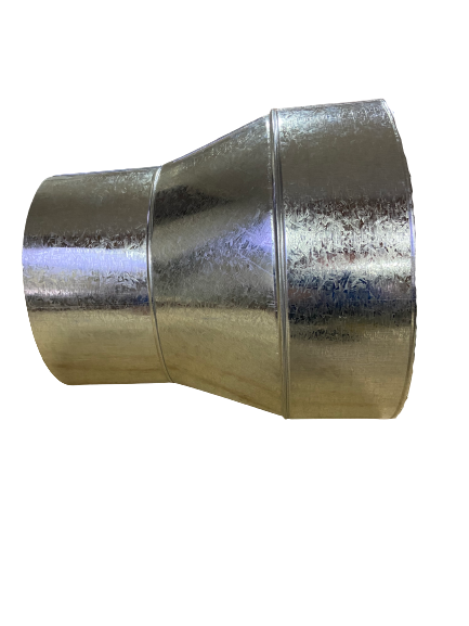 Reducción o Ampliación Galvanizada para Ductos (Varias Medidas) | Acero 0.5 mm