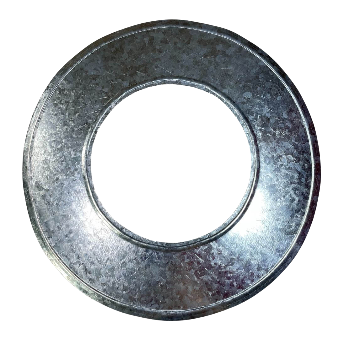 Anillo o Roseta Galvanizada para Ducto (4" a 10") | Embellecedor de Muro