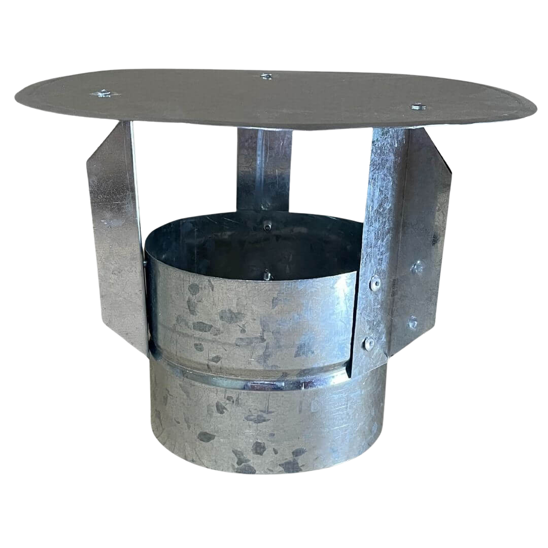 Gorro Galvanizado para Ducto y Ventilación (4" a 10") | 0.5 mm